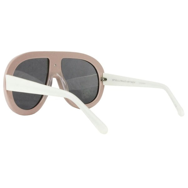 Stella McCartney oversize aviator sunglasses in a taupe and ivory bio-acetate frame