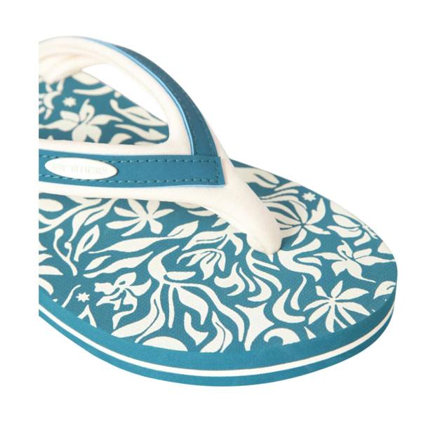 Animal Womens/Ladies Swish Patterned Flip Flops - Turquoise - 