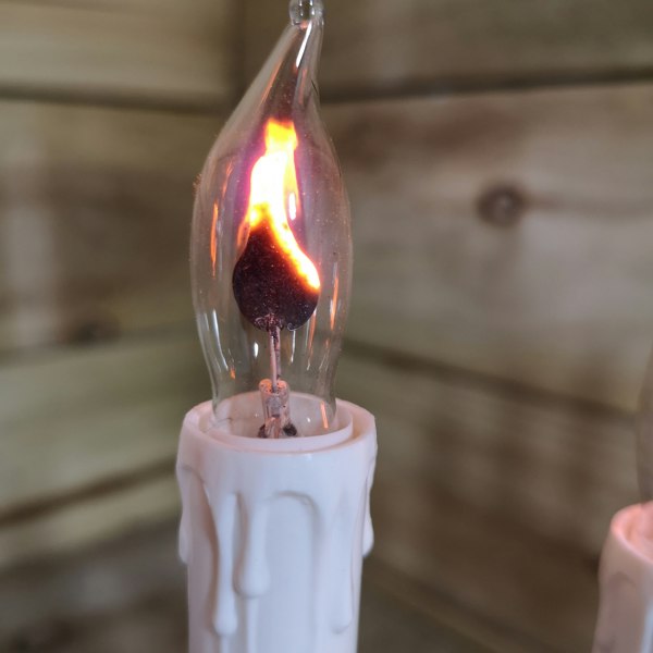 Samuel Alexander Premier Wooden Christmas Candle Bridge Arch with 7 Flickering Candle Bulbs Mains Operated