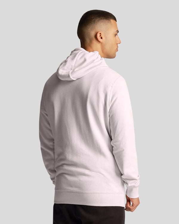 Lyle & Scott Branded Pull-over Hoodie - Light Pink