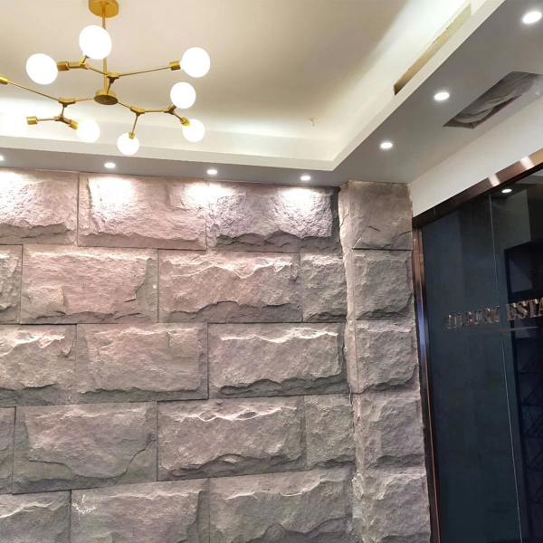 ENER-J Gray Slate Rock Hard PU Wall Panel,  Size:1200 x 600 x 60 mm (Pack of 2)