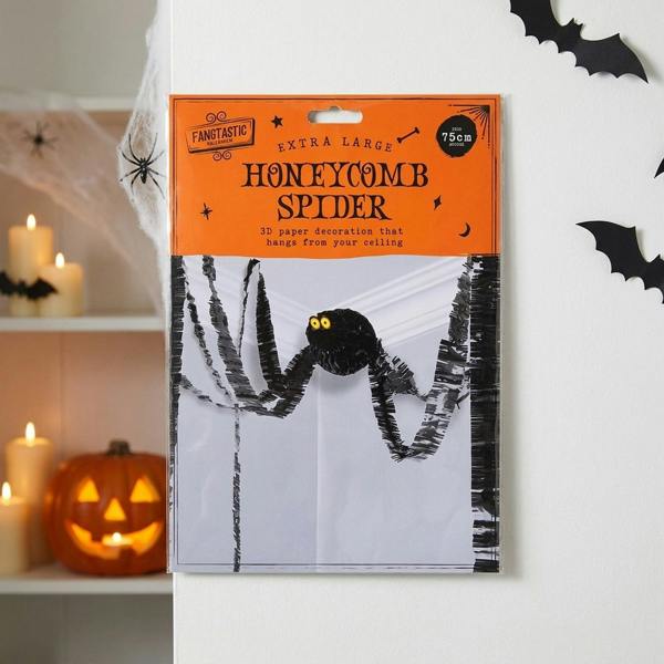 Garden Greatness Halloween Spider Honeycomb Pendant Party Favour Set