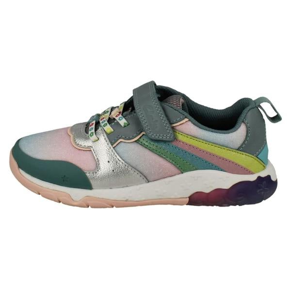 Clarks Girls Clarks Rainbow And Mermaid Tail Design Trainers Tidal Star K