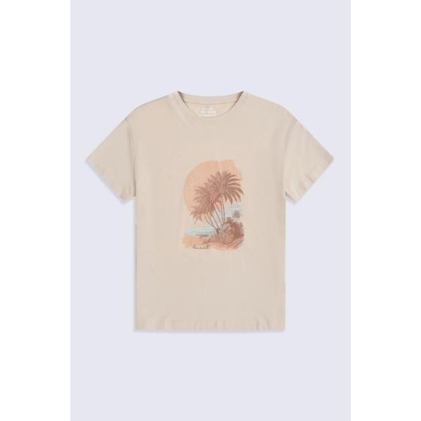 Animal Womens/Ladies Leena Organic Cotton Boxy T-Shirt - Light Pink - 