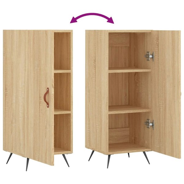 Berkfield Sideboard Sonoma Oak 34.5x34x90 cm Engineered Wood