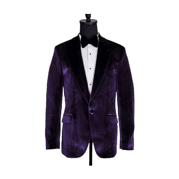 David WeJ Maison Velvet Blazer - Purple