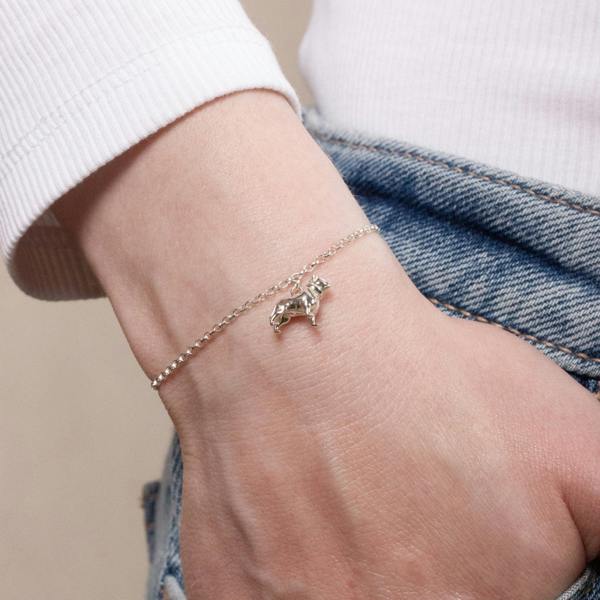 Pitbull Chain Bracelet - Personalised - Sterling Silver - MYLEE London