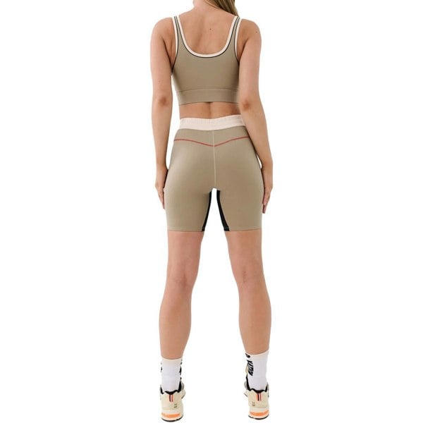 P.E Nation PE Nation Womens Undefeated Bike Short in Beige