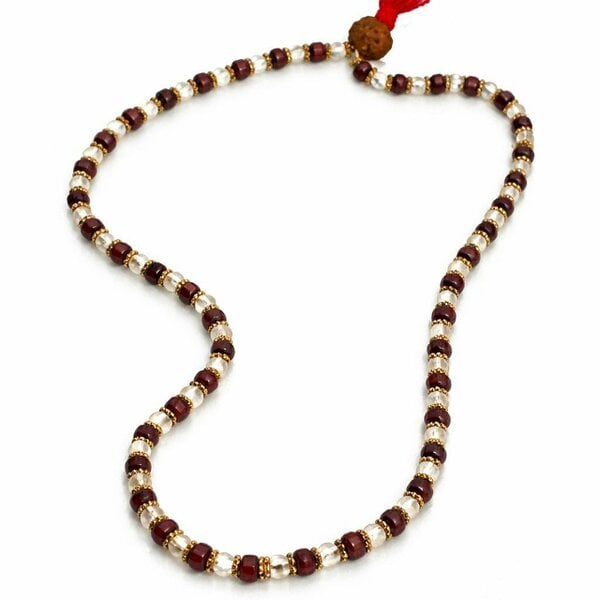 The Colourful Aura Indian Lord Shiva Rudraksha Beaded Hindu Necklace