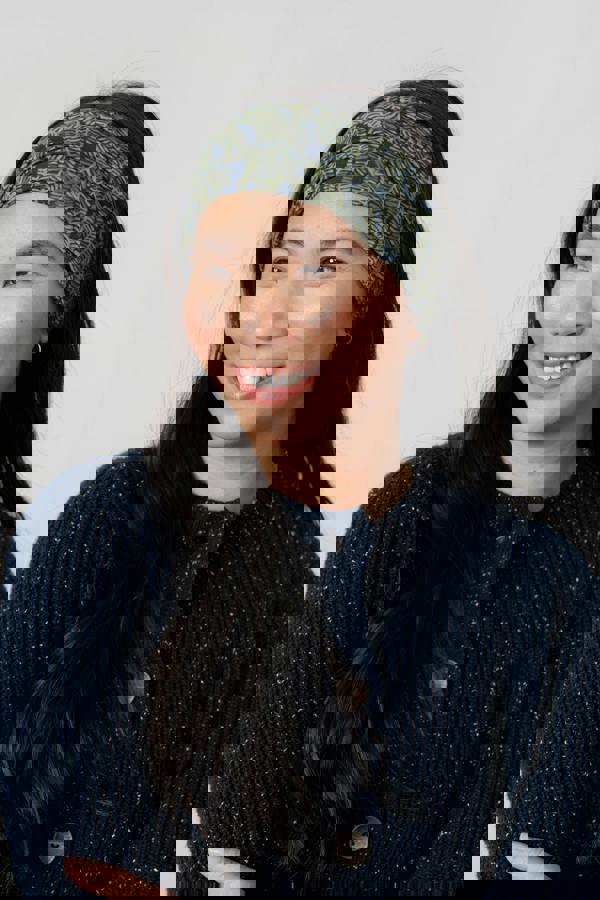 Lily & Me Multiband Fern Print Navy