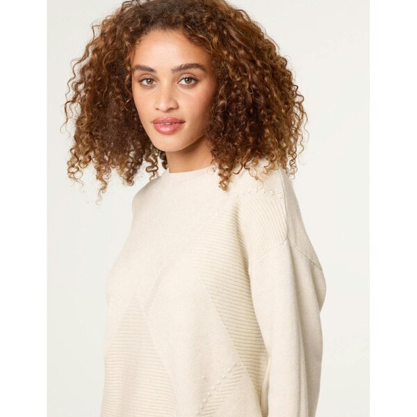 Blue Vanilla Argyle Stitch Detail Jumper