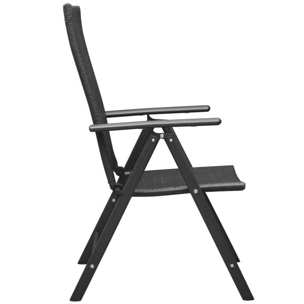 Berkfield 7 Piece Garden Dining Set Black