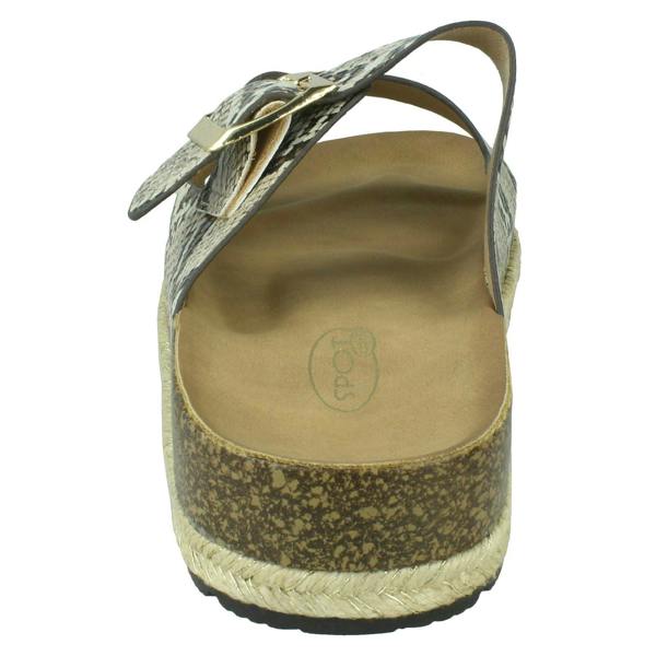 Spot On Ladies Spot On Snake Print Mules F10956
