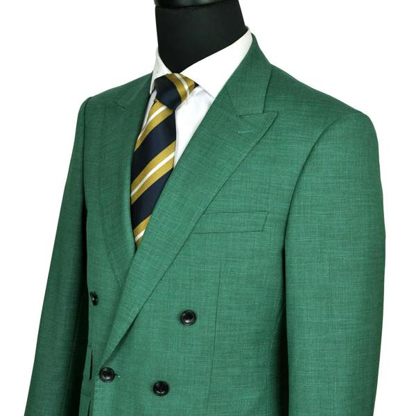 David WeJ Aldo Double Breasted Suit - Green
