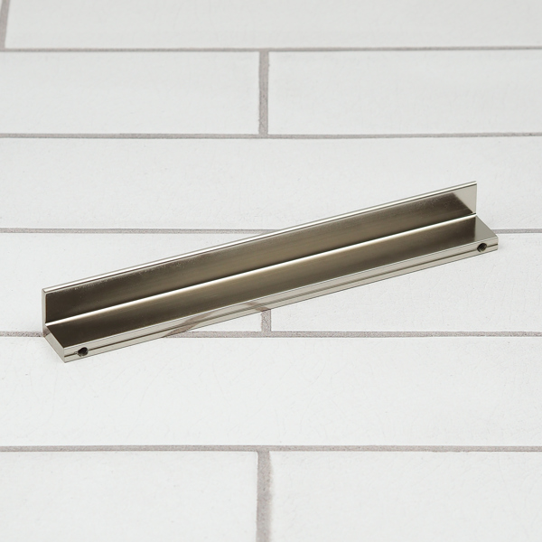 Handle & Home 160mm Brushed Nickel L Shaped Rear Fix Handle