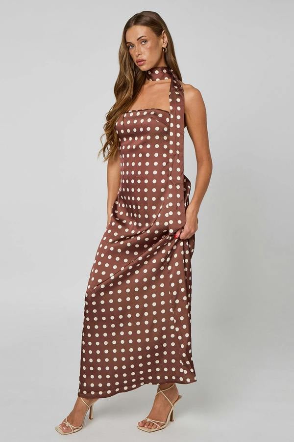 Urban Bliss Spot Bandeau Maxi Dress