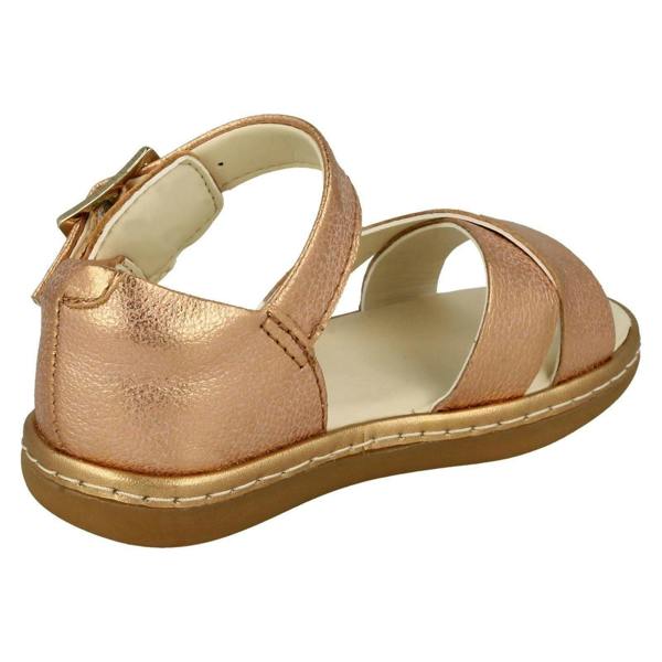 Clarks Girls Clarks Cross Detailed Sandals Skylark Pure T