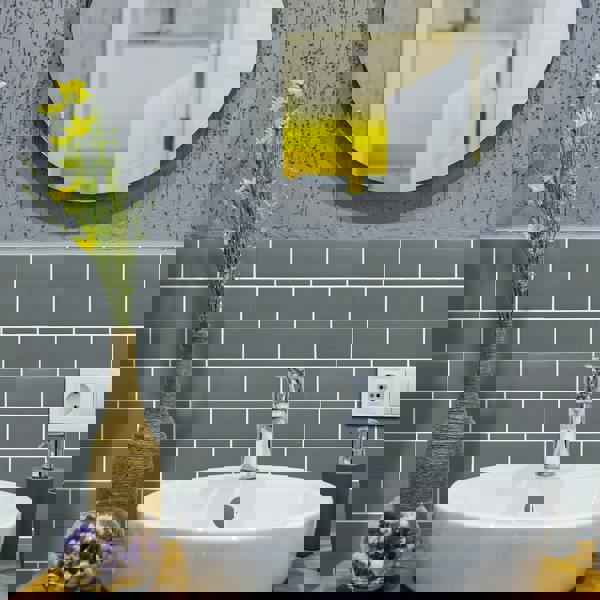 WT3D1820 - Elegant Grey Metro Subway Tile 3D Tile Sticker 30.5 x 15.4cm (12 x 6 in) - 20pcs in a pack