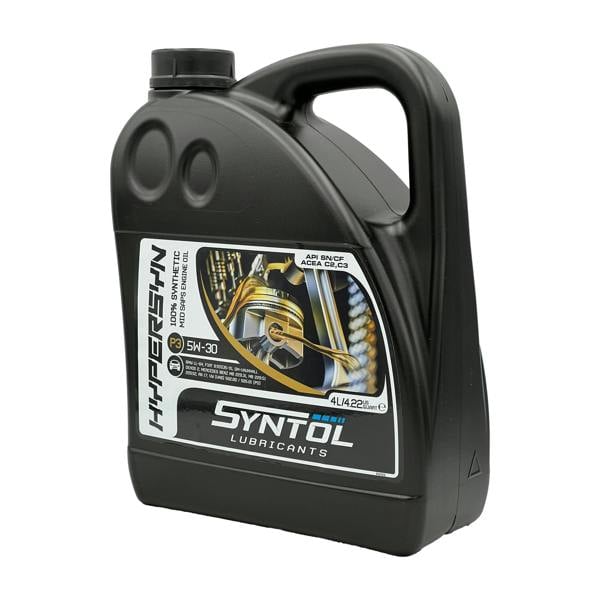 Syntol 5W-30 Fully Synthetic Engine Oil Acea C3 BMW LL-04 Dexos2 SYNTOL HYPER-SYN P3