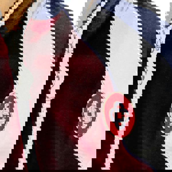 Casablanca Panelled Track Top Burgundy Jacket