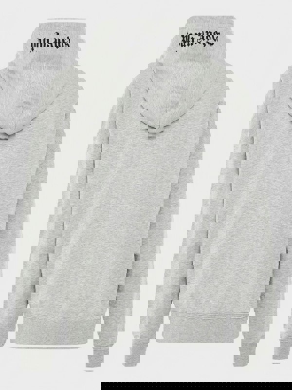 Palm Angels Embroidered Logo Hoodie 'Melange Grey' - Supplied FashionPalm Angels