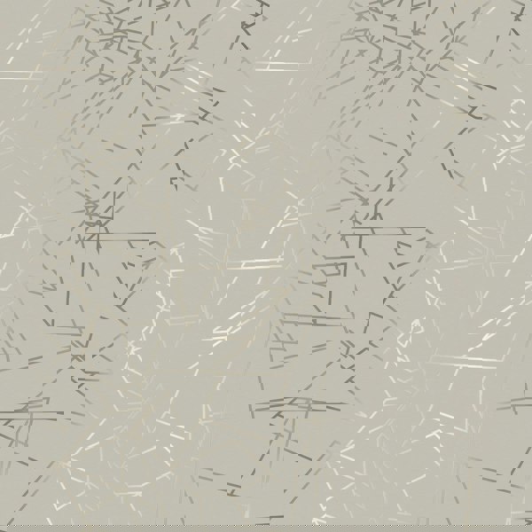 Angles pewter / limestone wallpaper by Erica Wakerly