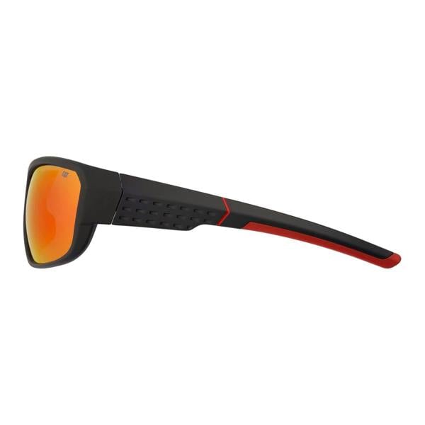Caterpillar Sunglasses CTS-8026 104P Matte Black Red Mirror Polarized