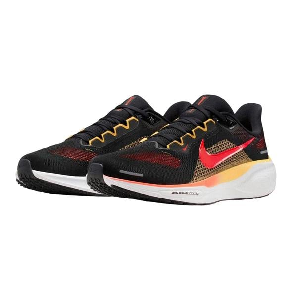 Nike Mens Air Zoom Pegasus 41 Road Pegasus Trainers - Black/Crimson - 