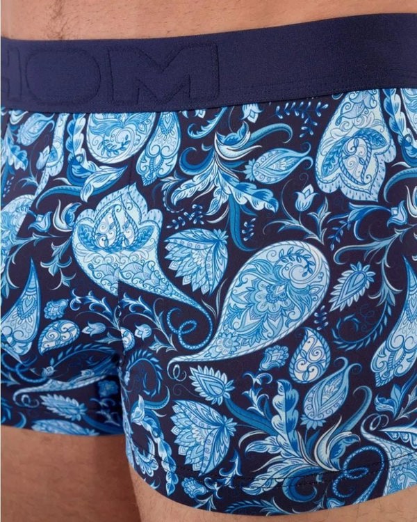HOMTrunkBuchanan Paisley Print Boxer Trunk, Navy/BlueBoxers & Briefs