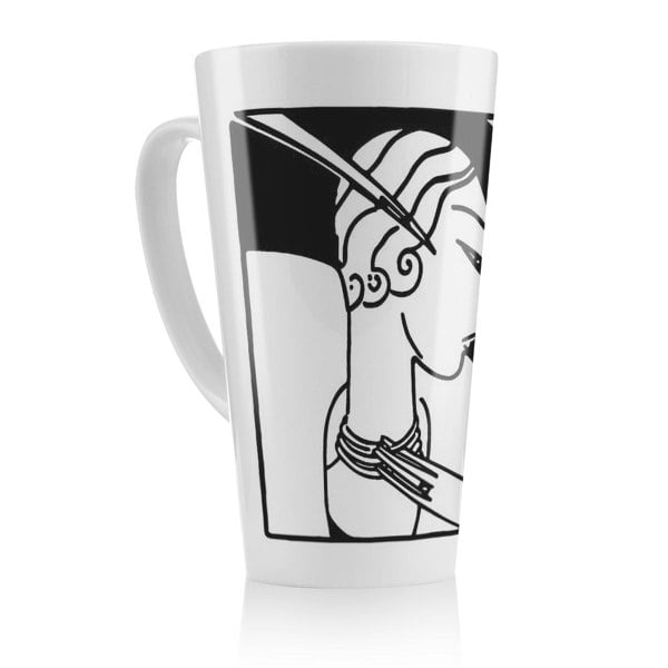 Benjamin Tate Design Art Deco Woman Latte Mug