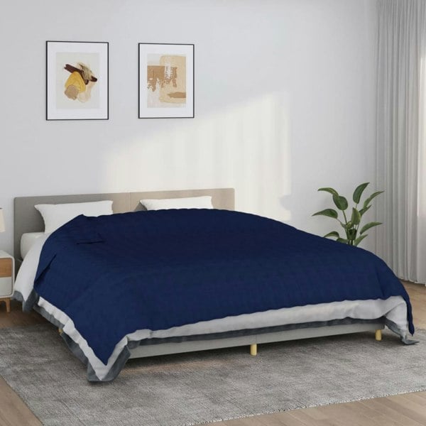 Berkfield Weighted Blanket Blue 220x260 cm 11 kg Fabric