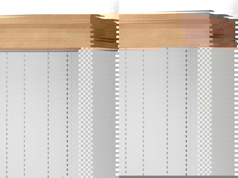 Dorel Home Anita Wall Unit 7 in White Honey