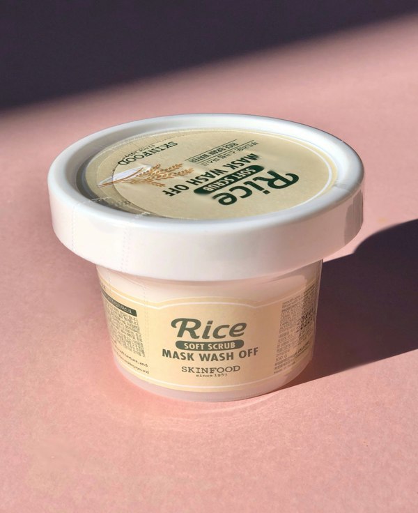 SKINFOOD Brightening Exfoliating Rice Wash Off Mask Scrub 120g