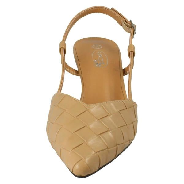 Spot On Ladies Spot On Woven Low Heel Shoes F00488