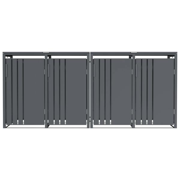 Phoenix Safe Phoenix GB4400AA Outdoor Quad Wheelie Bin Store for 4 x 240L Bins in Anthracite
