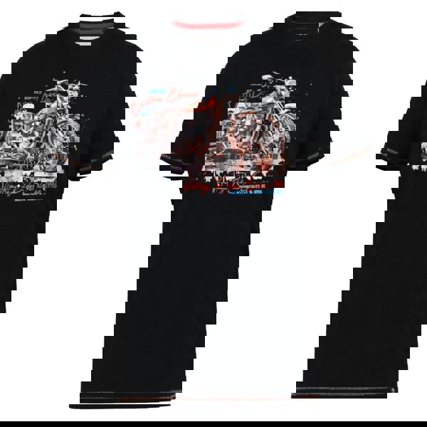 Duke Mens D555 Lorne Motorbike Crew Neck Kingsize T-Shirt - Washed Black