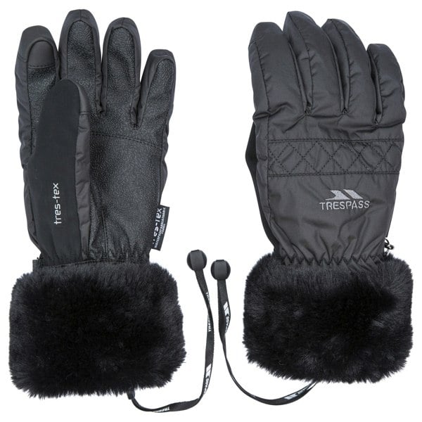 Trespass Womens/Ladies Yanki Gloves - Black