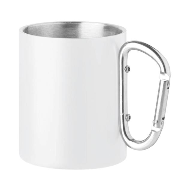 MidOcean Trumba Metal Double Wall 300ml Mug - White