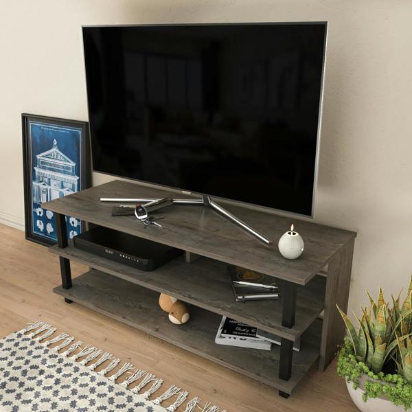 Decorotika Pueblo Modern Tv Stand TV Cabinet for TV's up to 55"