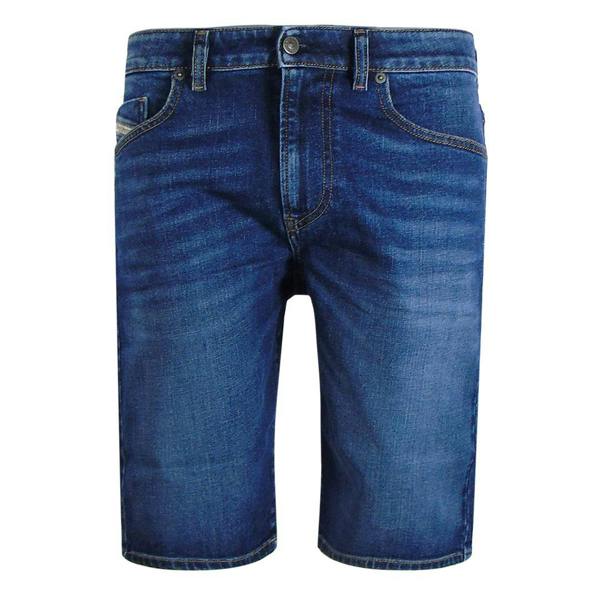 Diesel Mens Cotton Denim Shorts - Blue Denim - 