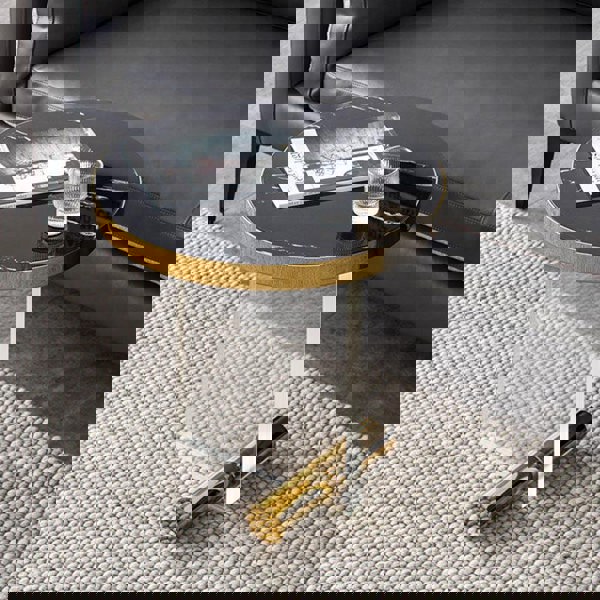 Caldera Round Side Table, Acrylic-Weilai Concept-Weilai Concept