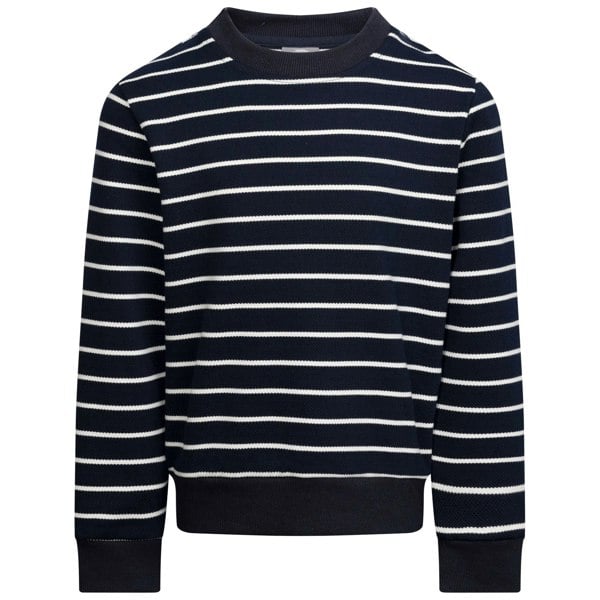 Trespass Boys Broadleaf Contrast Striped Long-Sleeved Top - Navy