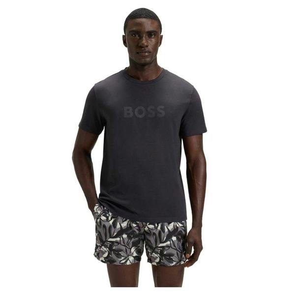 Boss Mens Hbw Logo T-Shirt - Dark Grey - 