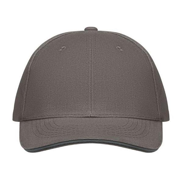 MidOcean Buffalo 6 Panel Baseball Cap - Dark Grey/Grey - 
