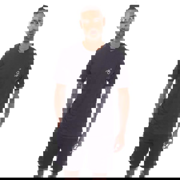 Jack And Jones Mens Tag T-Shirt & Shorts Set - Navy