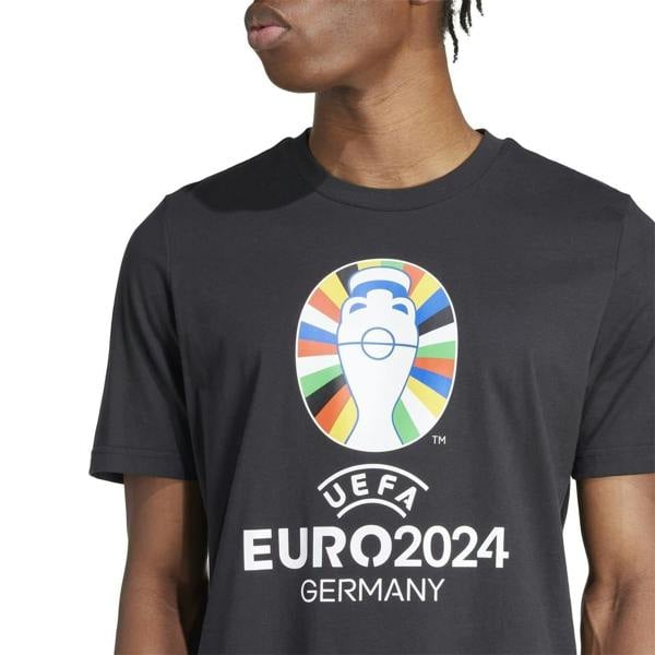 Adidas Mens Euro 2024 T-Shirt - Black - 
