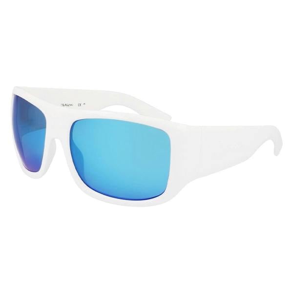 Dragon CALYPSO - Shiny White with Polarized Lumalens Blue Ionized Lens
