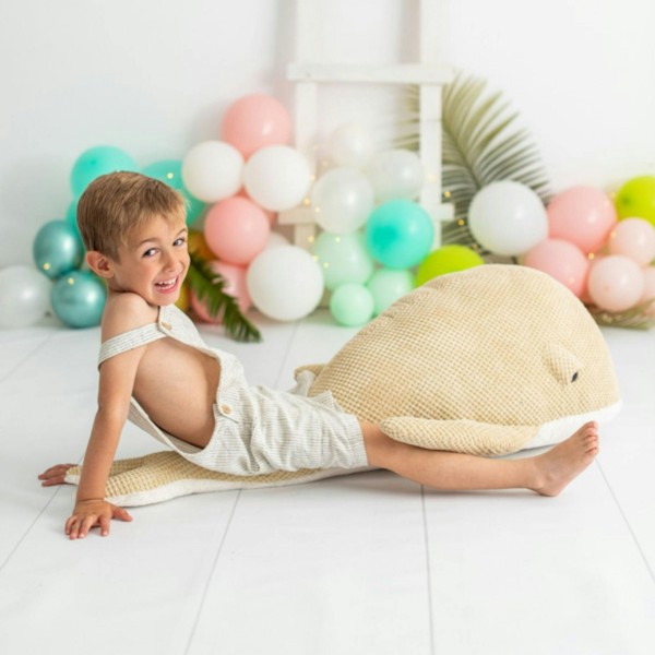 CROCHETTS Large whale plush made from soft cotton A2LD371
