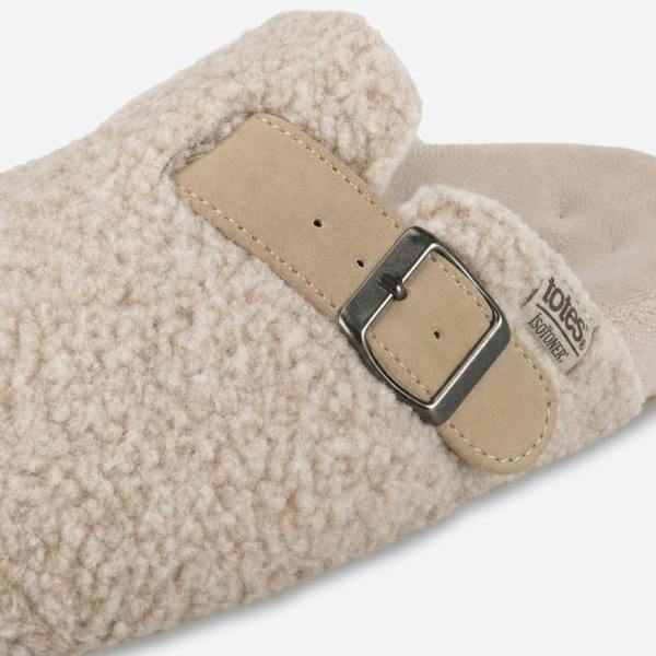 Totes BORG CLOG SLIPPER Mules Mules   in  Cream