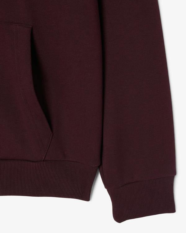 Lacoste Fleece Mens Classic Fit Hoodie - Oxalis 3KE | CHO | Designer Mens Hoodies